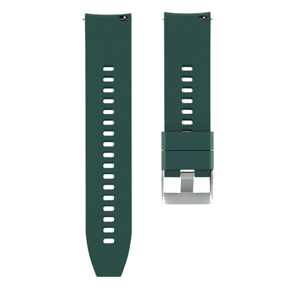 Silikonarmband Till Smartwatch 22mm Universal - Mörkgrön 