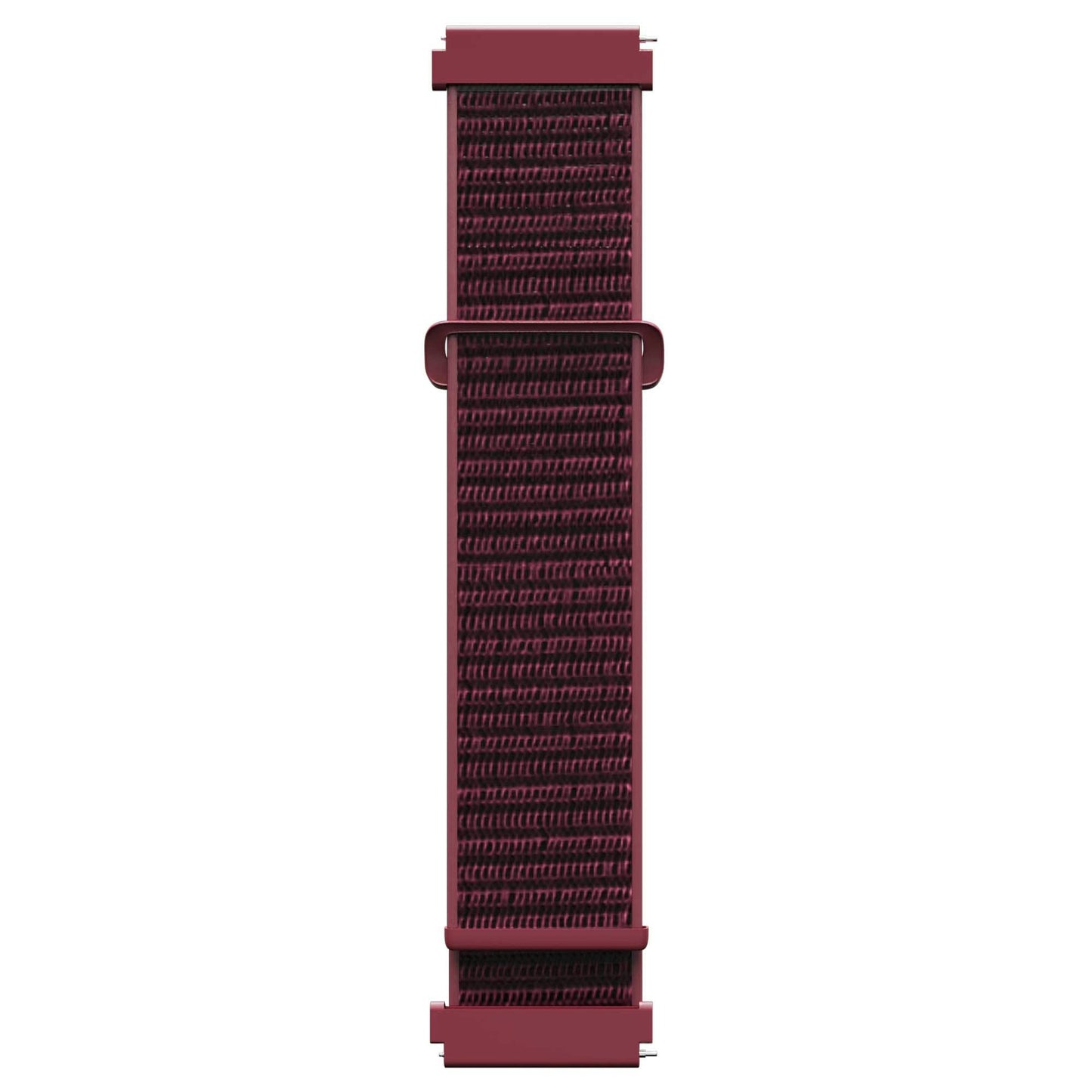 Nylonarmband Sport 22mm - Vinröd