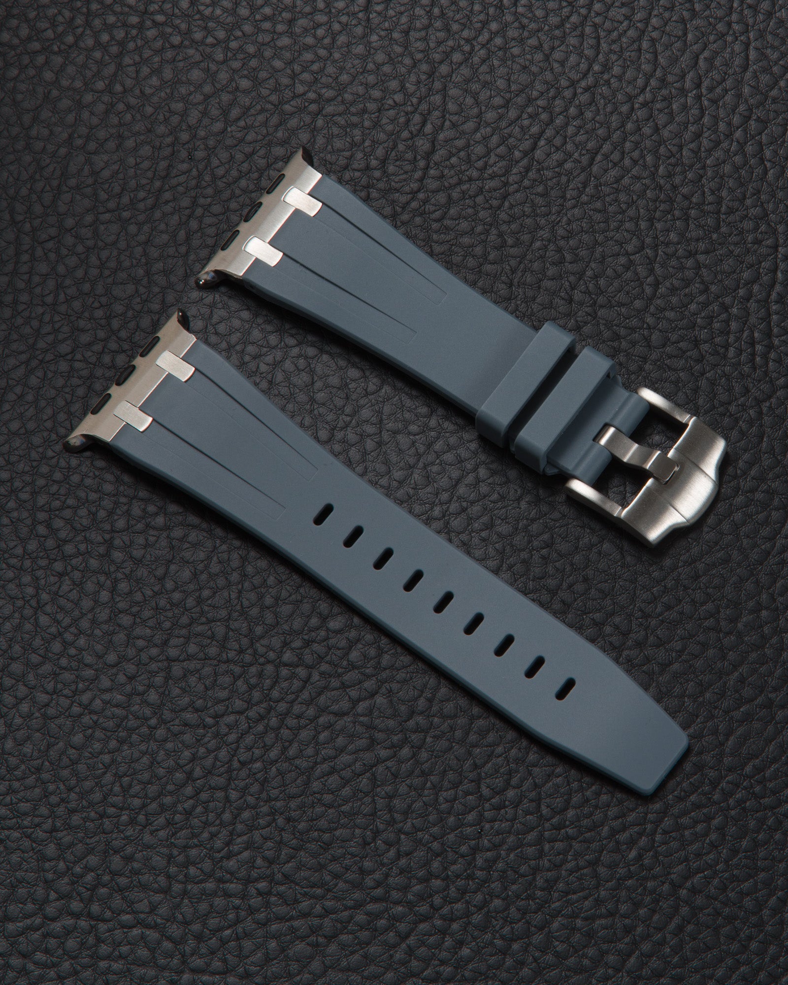 Band for Apple Watch Grey with Silver details