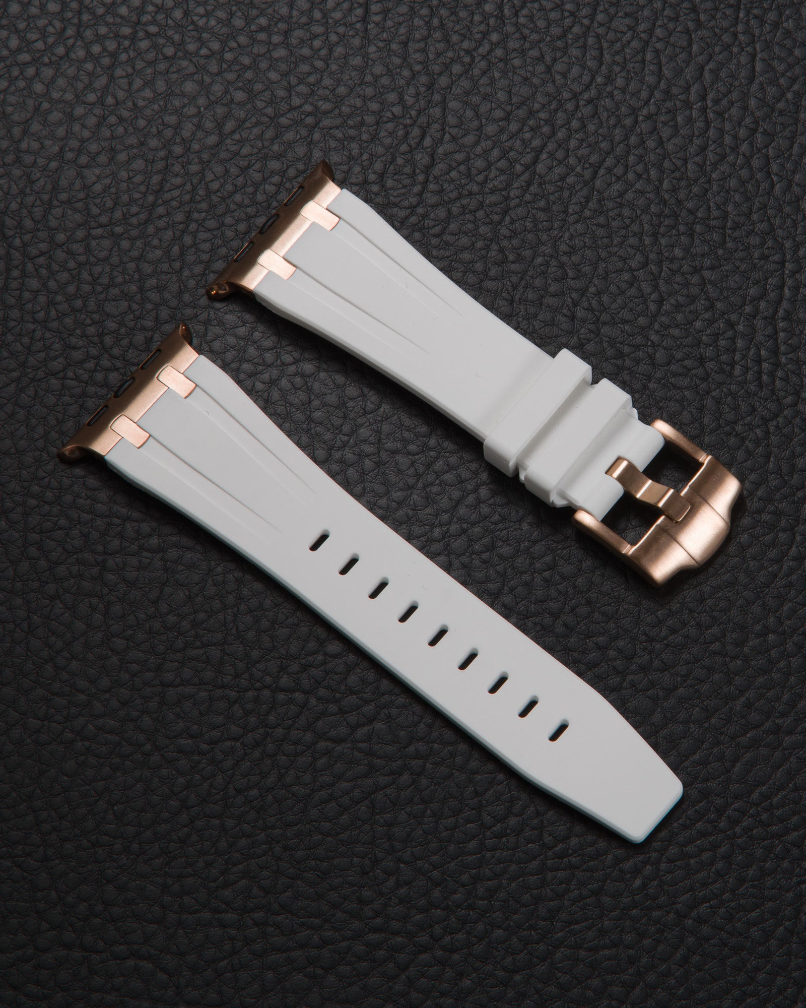 Band for Apple Watch White with Rose Gold details